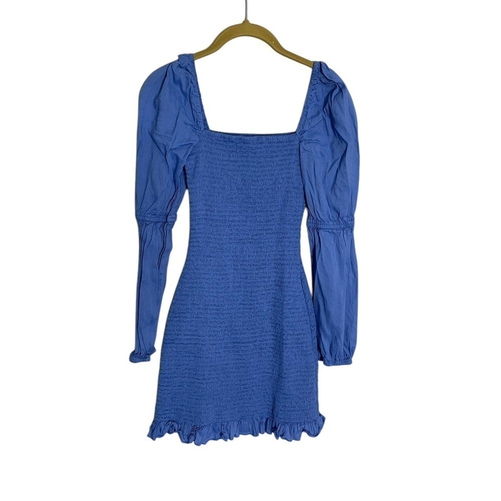 Gianni Bini Blue Ruched Bodycon Dress XS